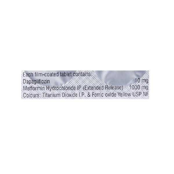 DAPEFY M XR 10/1000 Tablet 7's - Diabetes-Ant