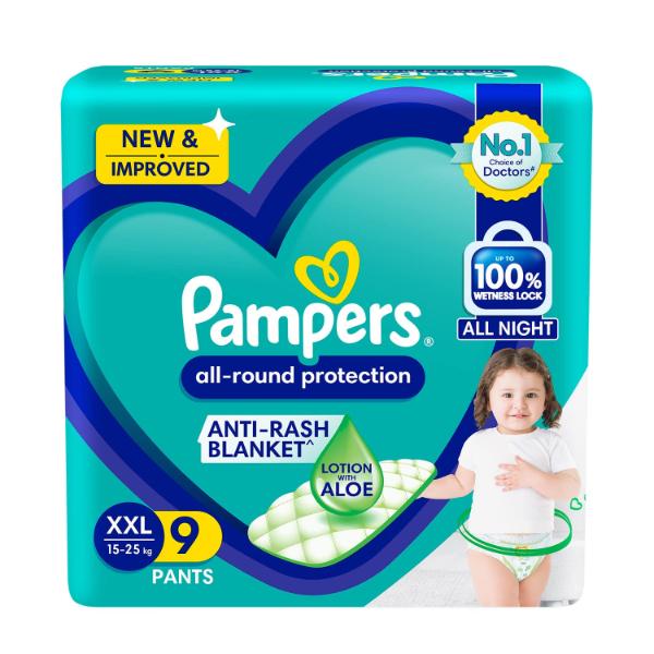Netmeds | Pampers All Round Protection Diaper Pants (XXL) 9's
