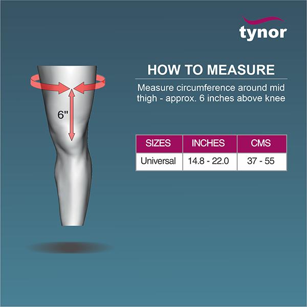 Tynor R.O.M. Knee Brace 37 cm x 55 cm (UN) (D 10) - Knee/Leg Supports