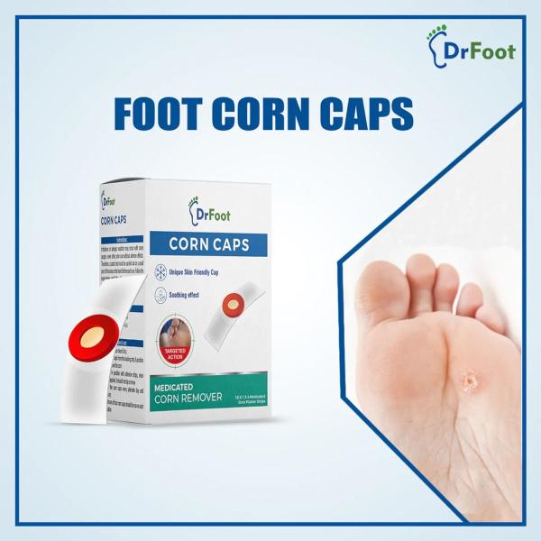 Dr Foot Corn Caps Strips 40's - Callus Shavers & Stones