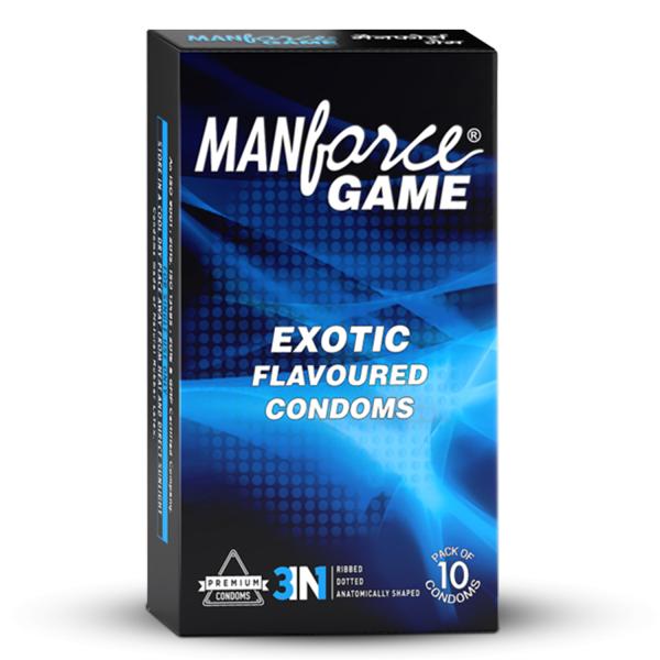 Netmeds | Manforce Game Condoms - Exotic Flavoured 10's