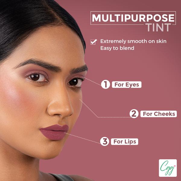 CGG Cosmetics Lip & Cheek Tint Balm SPF 15 - Dark nude (122) 7 gm - Lip Balms