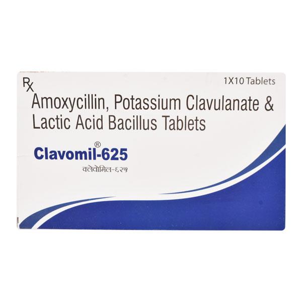 CLAVOMIL 625 Tablet 10's - Bacterial Infections-Pen