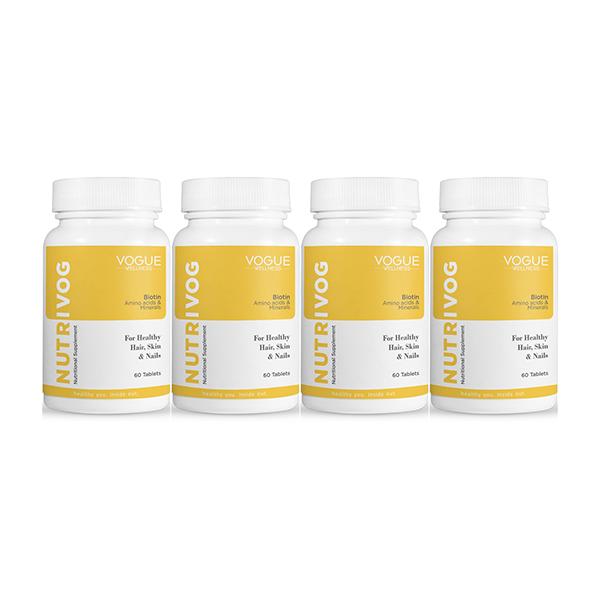 Vogue Wellness Nutrivog Tablet (Pack of 4 x 60's) - Hair & Skin