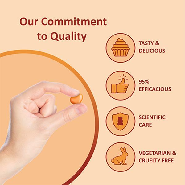 Power Gummies for Vitamin C & Zinc-Boosts Immunity with Orange Flavour-30 Gummies 1's - Nutrition Supplements