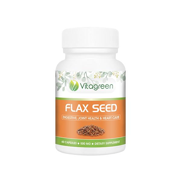 Netmeds | VitaGreen Flax Seed Capsules 60's