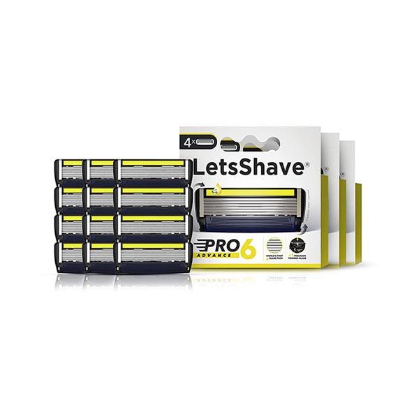 Netmeds | LetsShave Pro 6 Advanced Razor Blades - Men 12's
