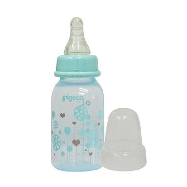 Pigeon Peristaltic Clear Nursing Bottle Rpp - Blue (Abstract) 120 ml - Feeding & Nursing