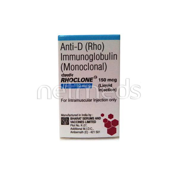 Rhoclone 150mcg Injection 1'S - Immunoglobulins-Vac