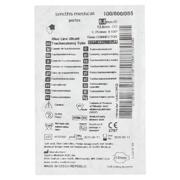 Netmeds | Portex Blue Line Ultra Tracheostomy Tube (8.5 mm) 1's
