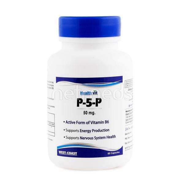 Healthvit P-5-P 50Mg Coenzyme Form Of B6 Capsules 60'S - Co-Q