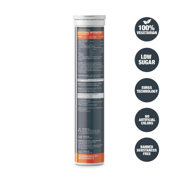 Fast&Up Magnesio Magnesium & Zinc Effervescent Tablets - Lime & Lemon Flavour 20's - Calcium And Minerals