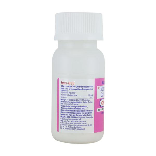 Cedon DS Delicious Mango Flavour Dry Syrup 30ml - Bacterial Infections-Cep