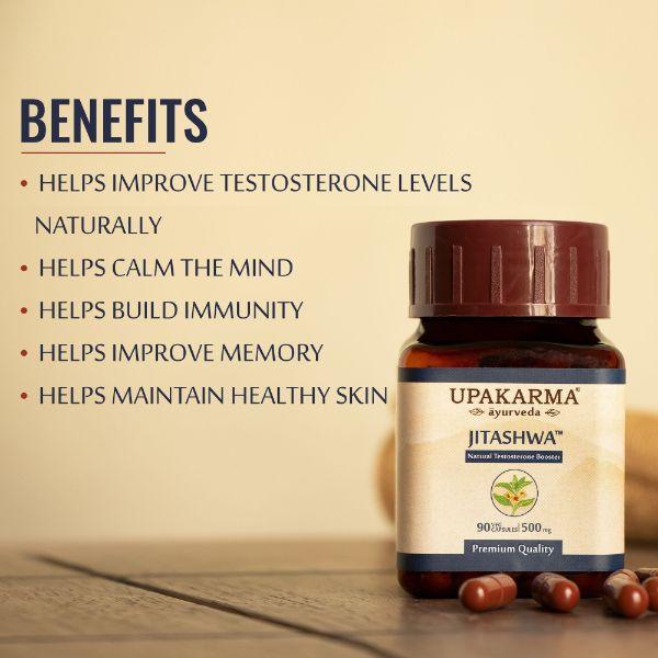 Upakarma Ayurveda Jitashwa Veg Capsule 90's - Sexual Healthcare