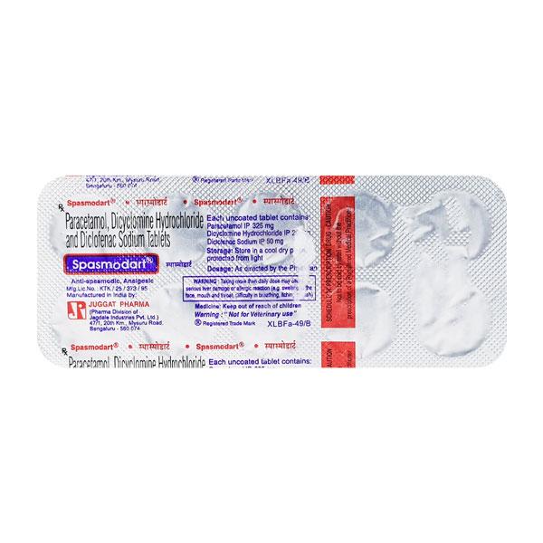 Spasmodart Tablet 10'S - Muscle Spasm-Ant