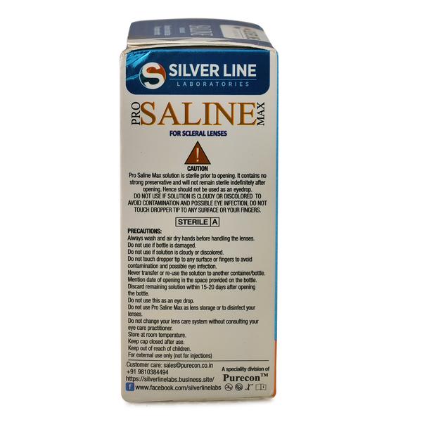 Silver Line Pro Saline Max Scleral Lens Solution (Pack of 2 x 80 ml) - Lens Solution