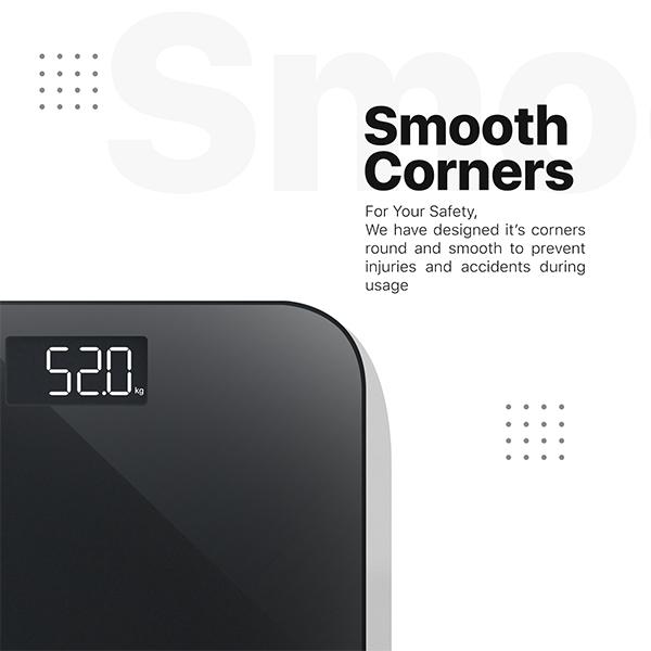 Vandelay Digital Weighing Scale - Black - Weighing Scale