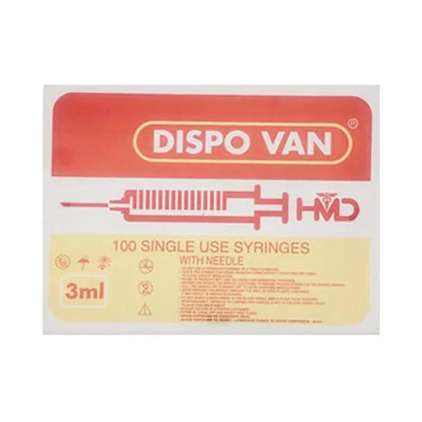 Dispovan 24G Syringe 3 ml - Syringes And Needles