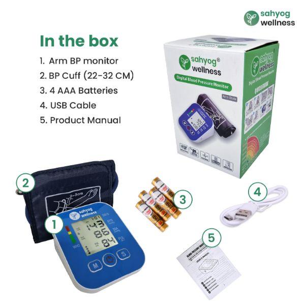 Sahyog Wellness Fully Automatic Upper Arm Digital Blood Pressure Monitor 1's - Blood Pressure Monitors