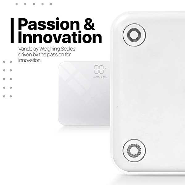 Vandelay Digital Body Scale - White - Weighing Scale