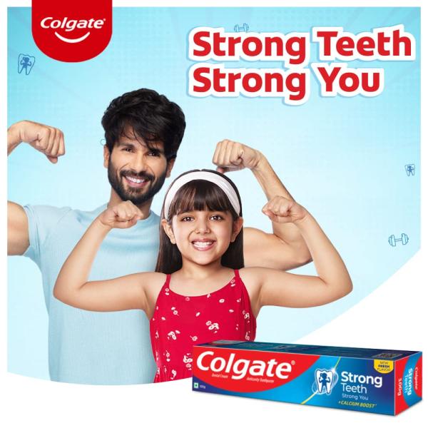 Colgate Strong Teeth with Calcium Boost Toothpaste - Fresh 200 gm - Toothpaste