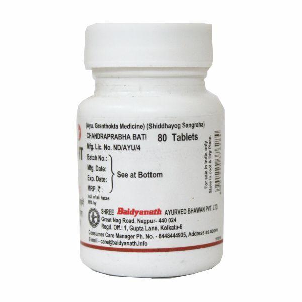 Baidyanath Chandraprabha Bati Tablet 80's - Health Products