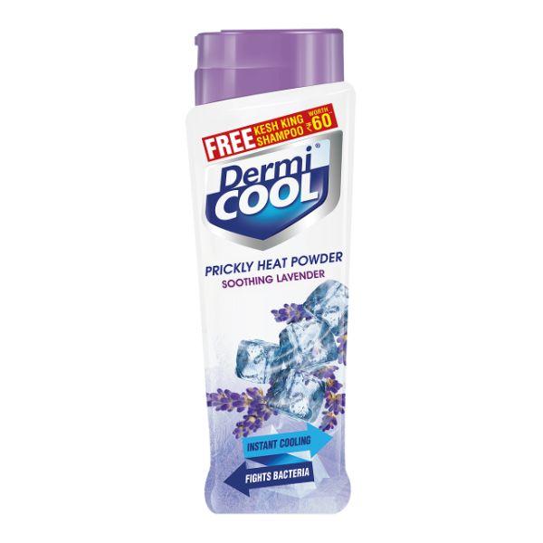 Netmeds | Dermicool Prickly Heat Powder - Soothing Lavender 150 gm + Free Kesh King Shampoo Worth Rs. 60
