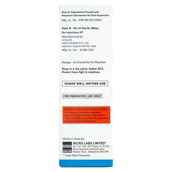 Microcef CV 50 Dry Syrup 30ml - Bacterial Infections-Cep