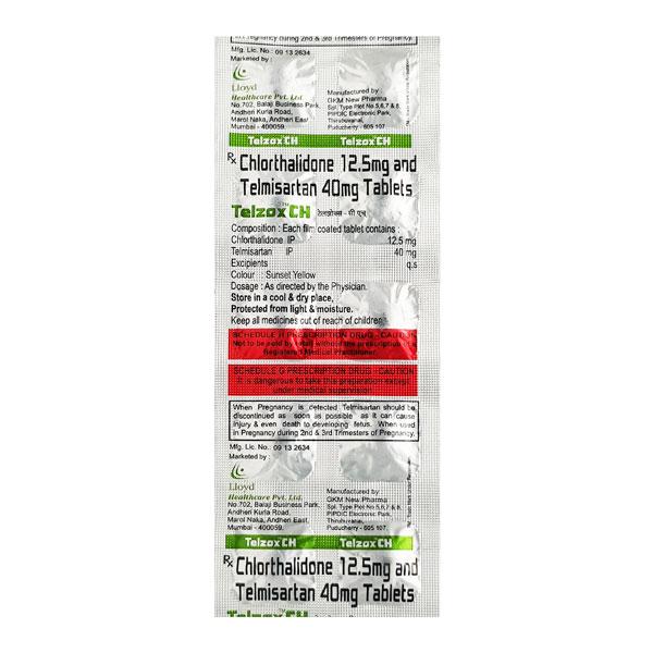 Telzox CH Tablet 10'S - Hypertension-Ang