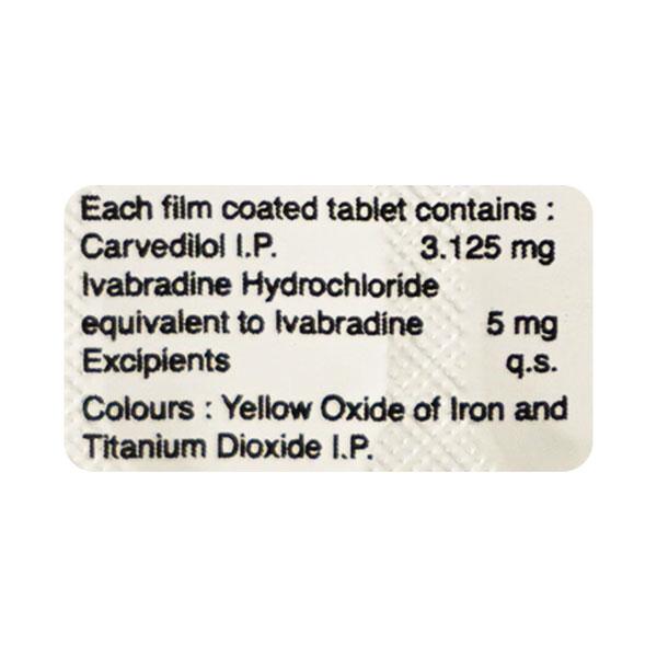 IVANODE C 3.125 Tablet 10's - Angina