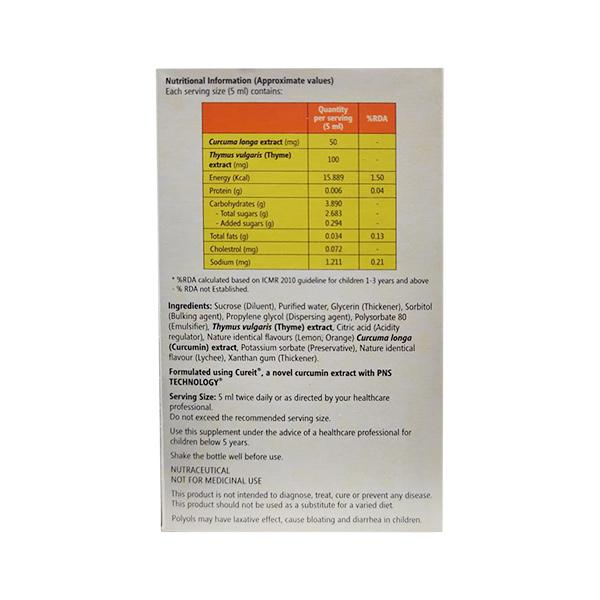 Curkey Syrup - Citrus Flavour 60 ml - Cough & Cold (Ayush)