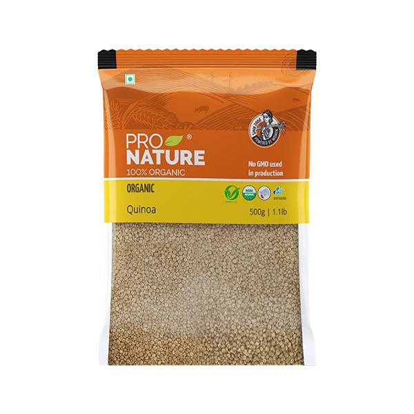Pro Nature Organic Quinoa Seeds 500 gm - Nutritional Bars