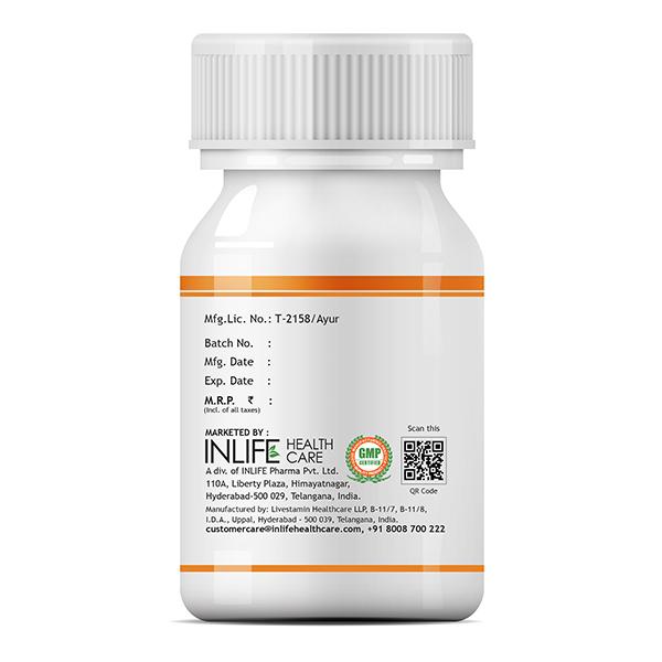 INLIFE Curcumin 95 Advanced 500 mg Vegetarian Capsule 60's - Herbal Dietary Supplement