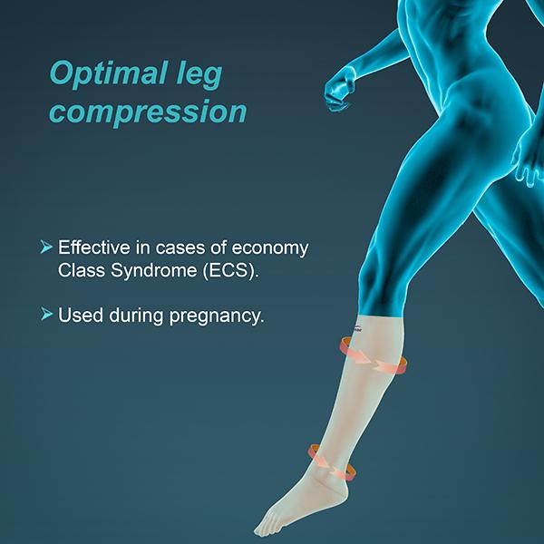 Tynor Compression Garment Leg Below Knee Closed Toe - Normal (XL) (I 81) - Knee/Leg Supports