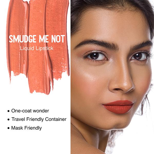SUGAR Cosmetics Smudge Me Not Liquid Lipstick - 41 Gotta Terracotta (Burnt Orange) 4.5 ml - Liquid Lipsticks