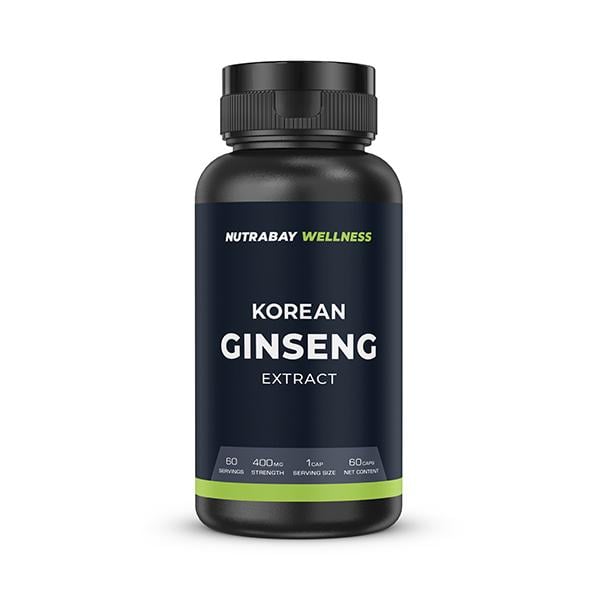 Netmeds | Nutrabay Wellness Korean Ginseng Extract 400mg Capsule 60's