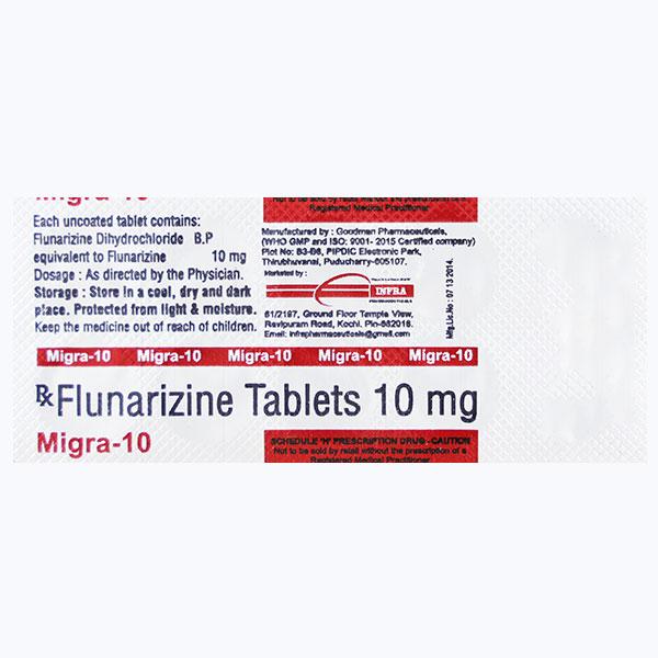 Migra 10 Tablet 10'S - Migraine