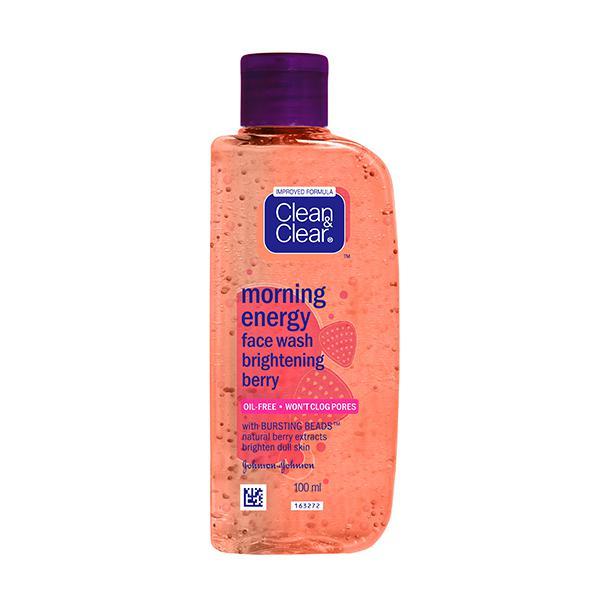 Clean & Clear Morning Energy Face Wash - Brightening Berry 100 ml - Face Washes