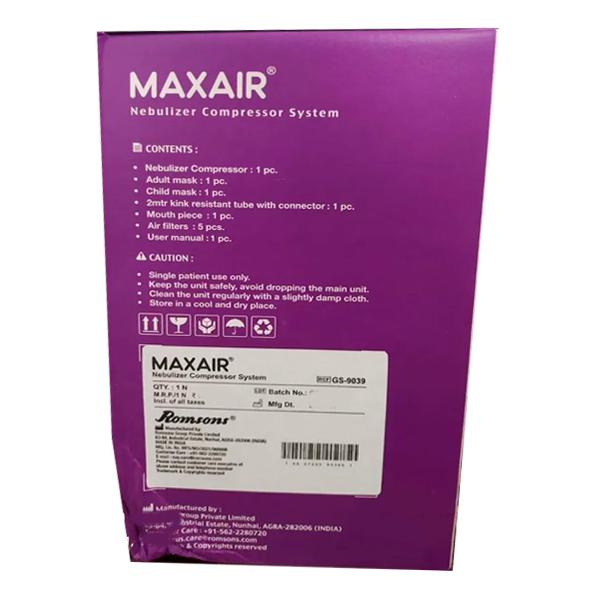 Romsons Maxair Nebulizer Compressor System (GS 9039) 1's - Nebulizers / Vaporizer