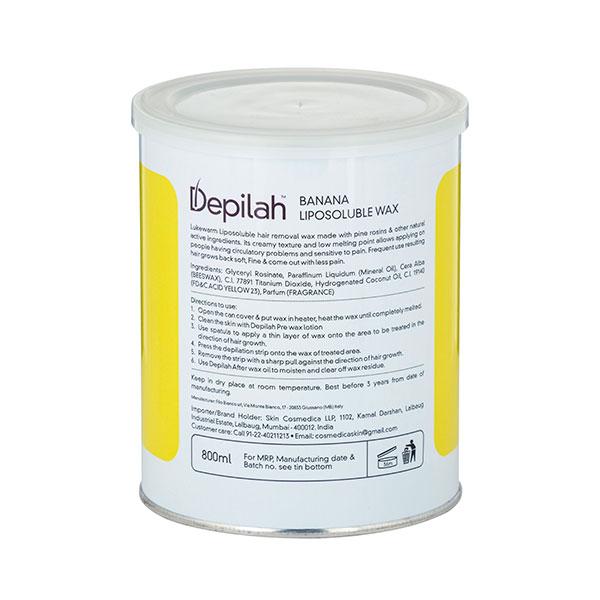 Depilah Banana Liposoluble Wax 800ml - Hair Removal Accessories