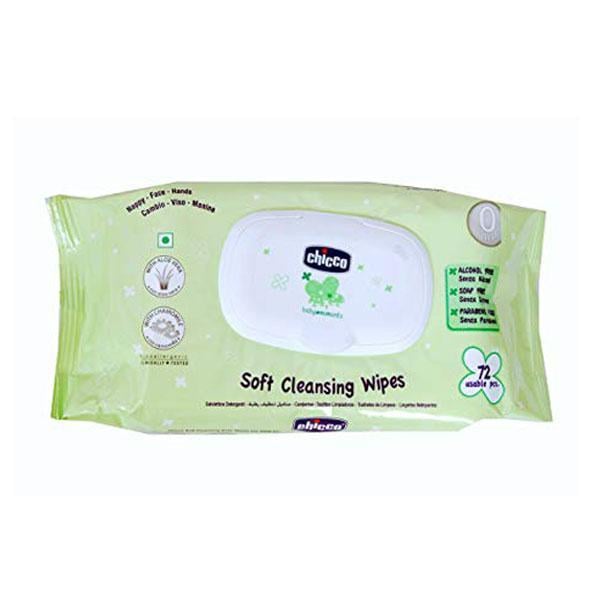 Netmeds | Chicco Salviettine Detergenti Cleansing wipes with Flip cover 72's