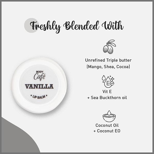 Body Cafe Vanilla Lip Balm 10 gm - Lip Balms