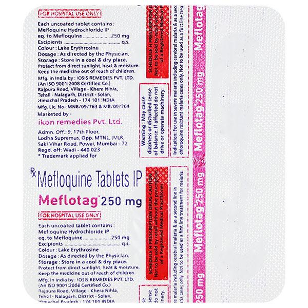 MEFLOTAG 250mg Tablet 4's - Malarial