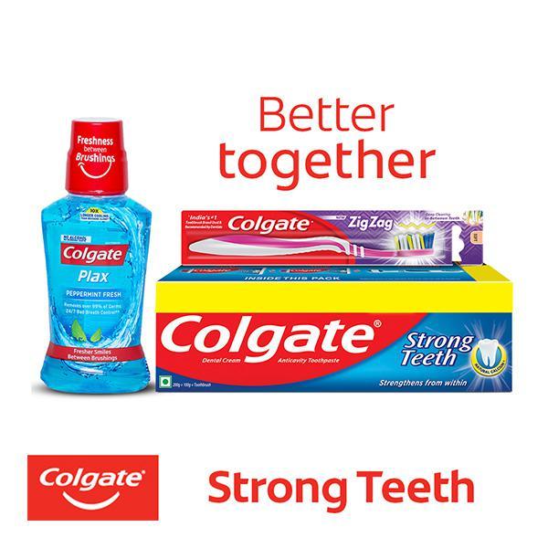 Colgate Strong Teeth Anti-Cavity Toothpaste - Saver Pack 300 gm - Toothpaste