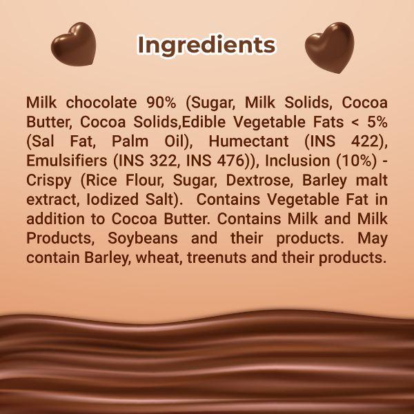 Galaxy Milk Chocolate Bar - Crispy 18 gm - Nutritional Bars