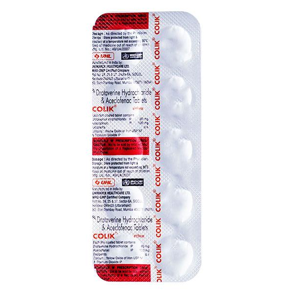 Colik Tablet 10's - Pain relief-Nsa
