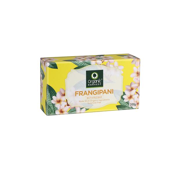 Organic Harvest Bathing Bar - Frangipani 200 gm - Soaps