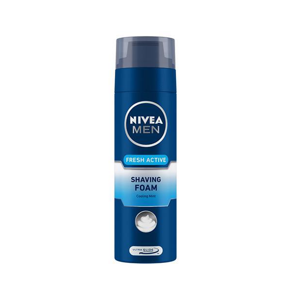 Nivea Men Fresh Active Shaving Foam 200 ml - Shaving Foams