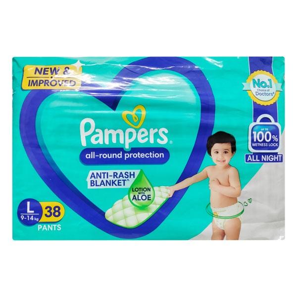 Netmeds | Pampers All Round Protection Diaper Pants (L) 38's