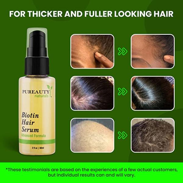Pureauty Naturals Biotin Hair Growth Serum 60 ml - Hair Serums